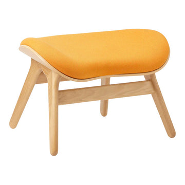 A Conversation Piece Ottoman - Oak / Tangerine - H: 43 cm - Umage