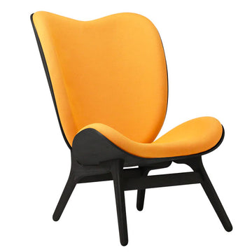 A Conversation Piece Tall Lænestol - Black / Tangerine - H: 106 cm - Umage