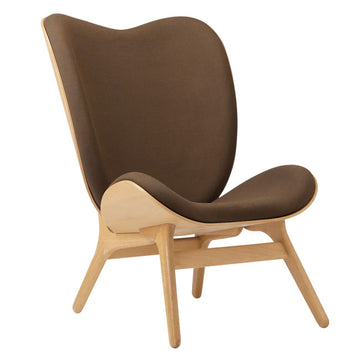 A Conversation Piece Tall Lænestol - Oak / Mocca - H: 106 cm - Umage