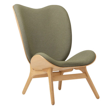 A Conversation Piece Tall Lænestol - Oak / Morning meadows - H: 106 cm - Umage