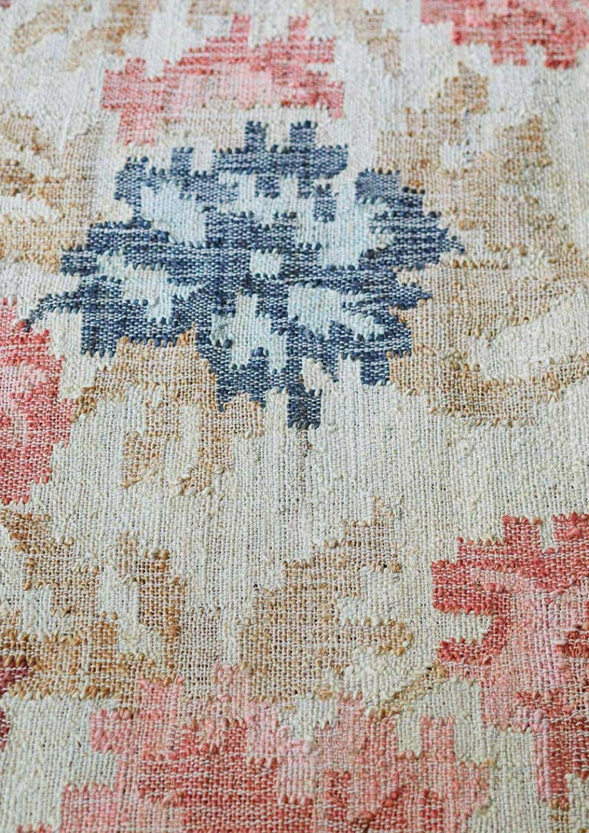 Dorset Jute Kelim Gulvtæppe - Pink/Rød/Grøn/Blå - Liv Interior