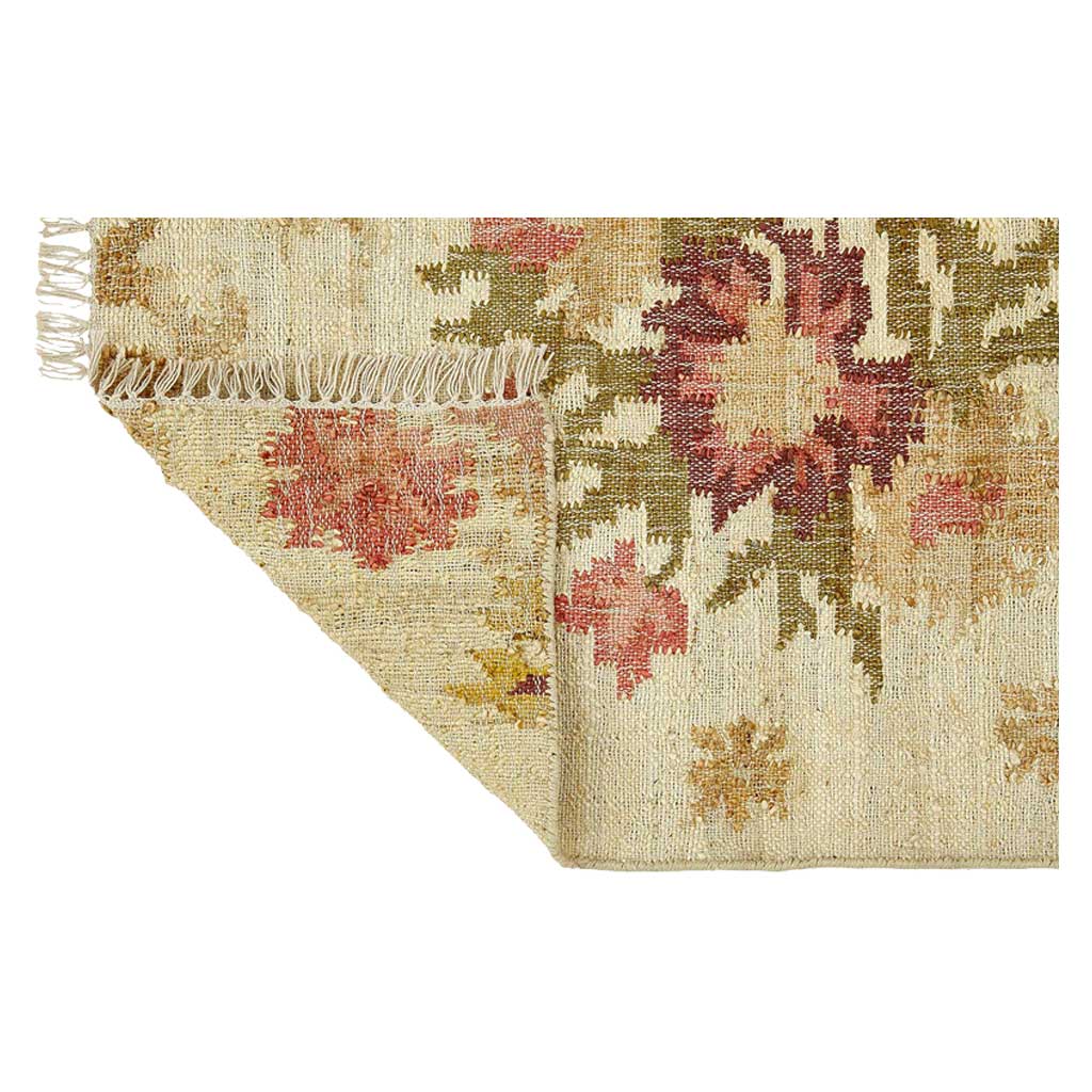 Dorset Jute Kelim Gulvtæppe - Pink/Rød/Grøn/Blå - Liv Interior