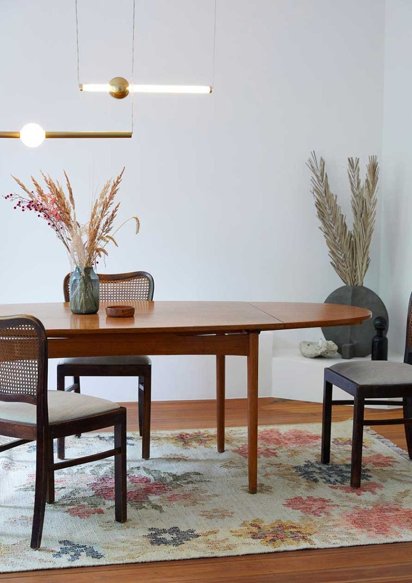 Dorset Jute Kelim Gulvtæppe - Pink/Rød/Grøn/Blå - Liv Interior