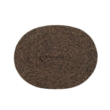 Ella Dækkeserviet Oval - Black/Natural - Dixie