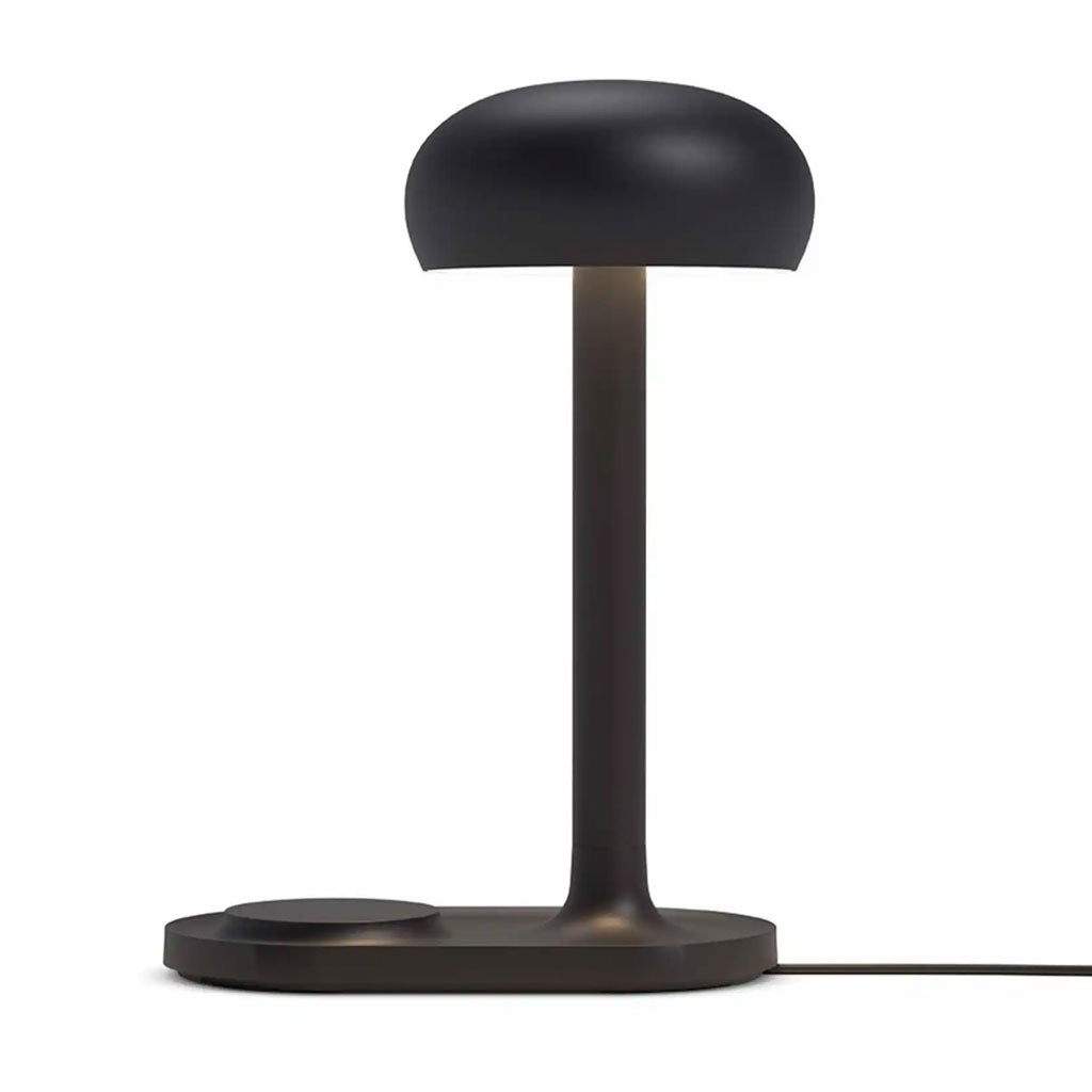 Emendo Bordlampe m/ QI trådløs oplader - Black - Eva Solo