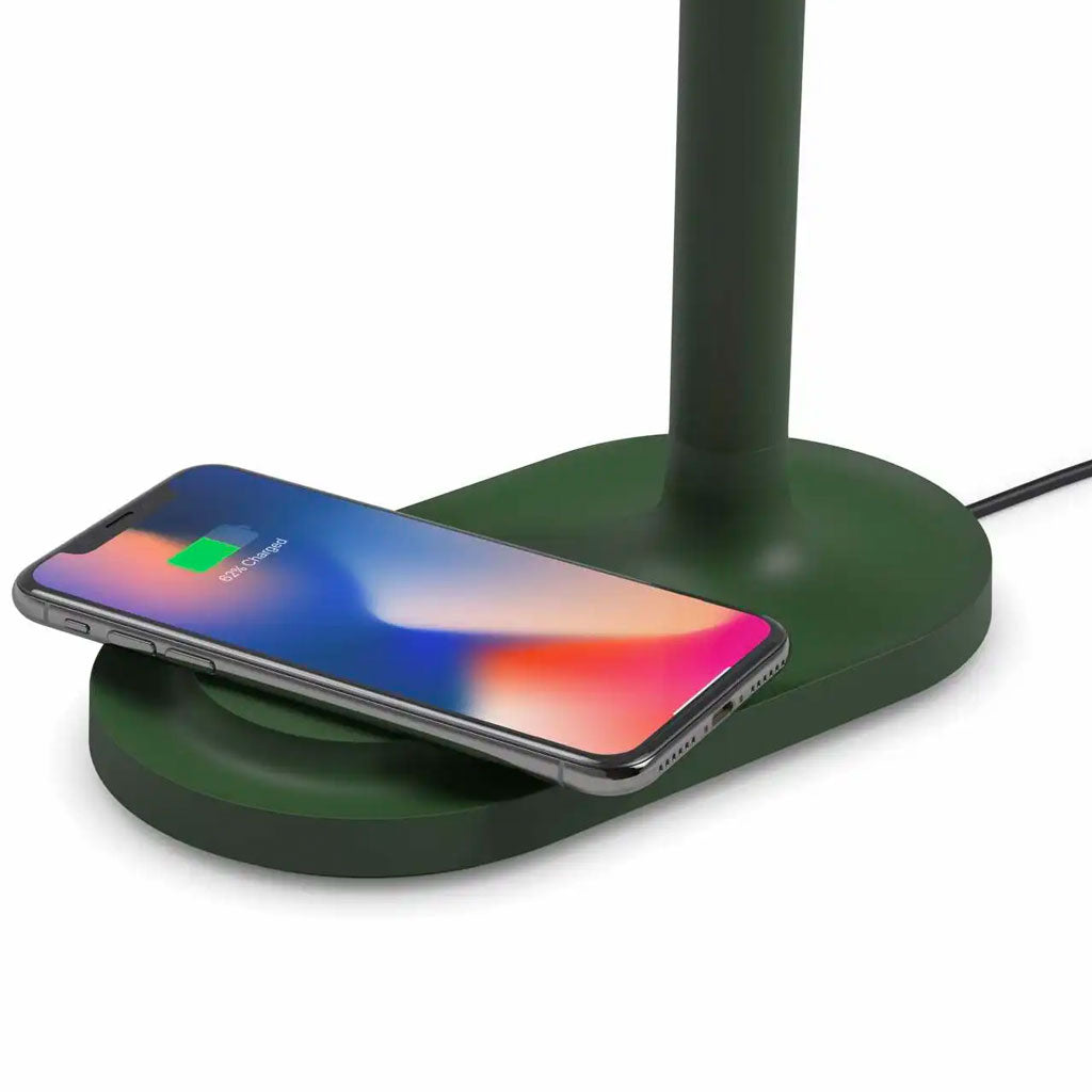 Emendo Bordlampe m/ QI trådløs oplader - Emerald - Eva Solo