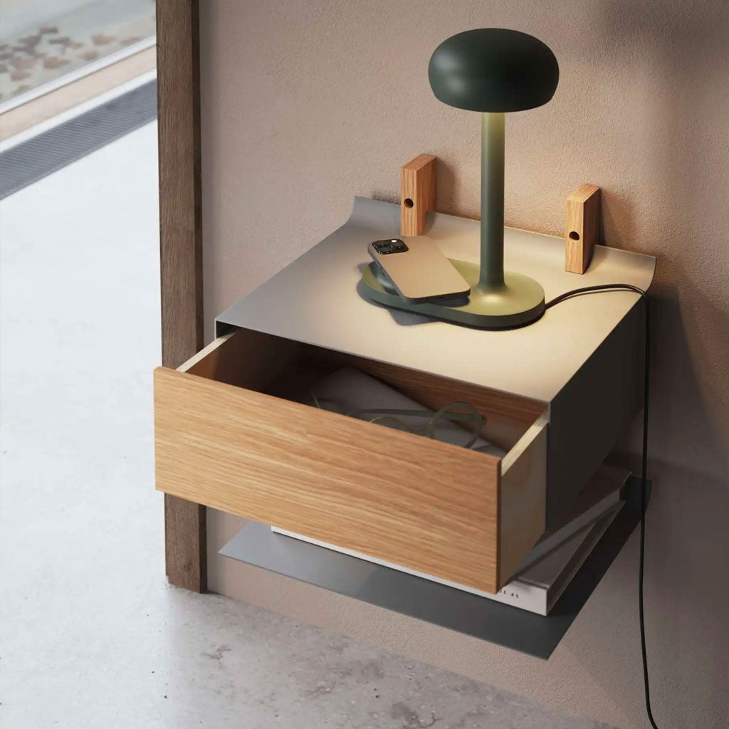 Emendo Bordlampe m/ QI trådløs oplader - Emerald - Eva Solo