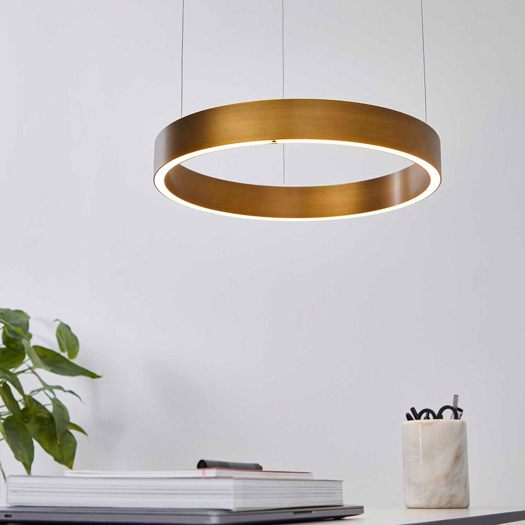 EOS 360 Pendel - Small - Mat Messing - Loom Design