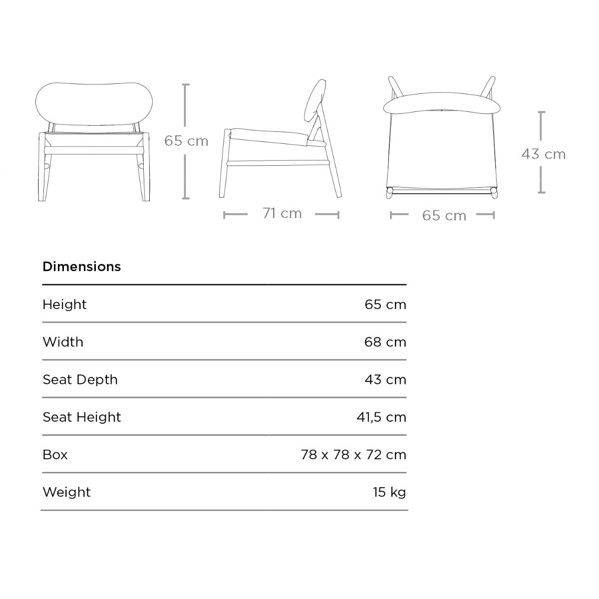 Ferdinand stol (Læder) - Brdr. Krüger