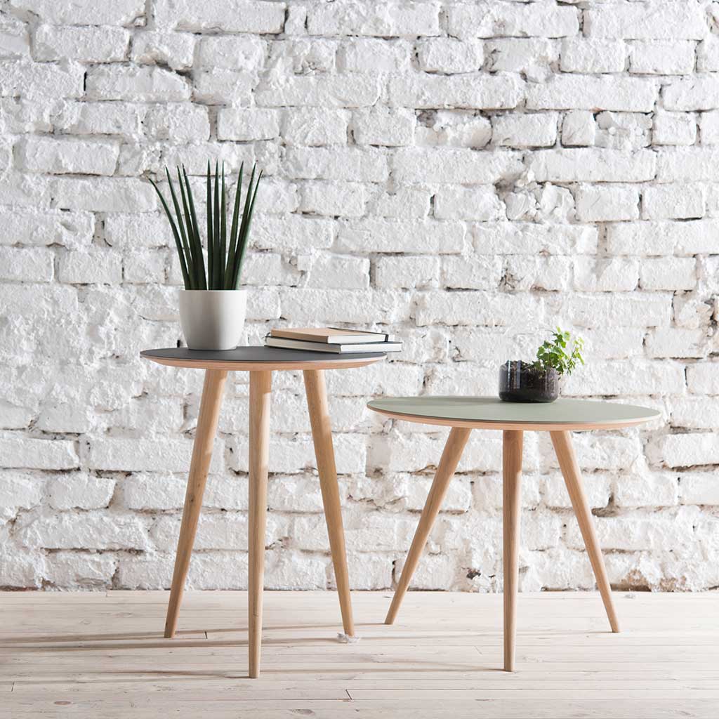 Arp Sidebord - Eg/Linoleum - Gazzda