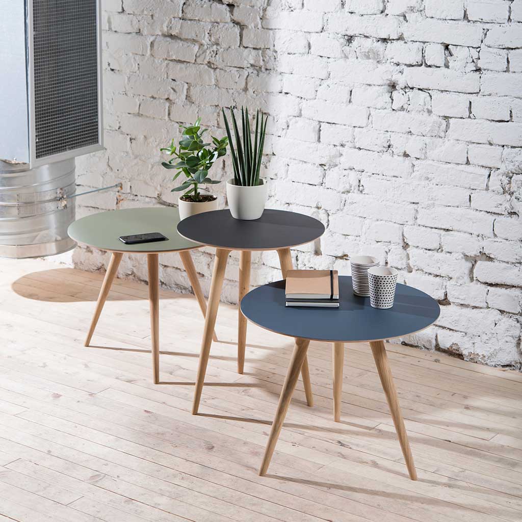 Arp Sidebord - Eg/Linoleum - Gazzda