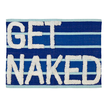 Naked Cotton Bademåtte - Blue, Organic Cotton - 55x80 - Liv Interior