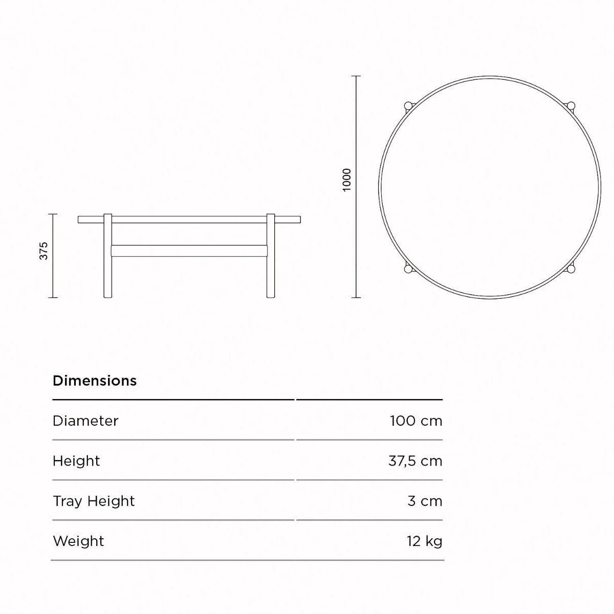 HB Sofabord - Kirsebær Olieret - Brdr Krüger