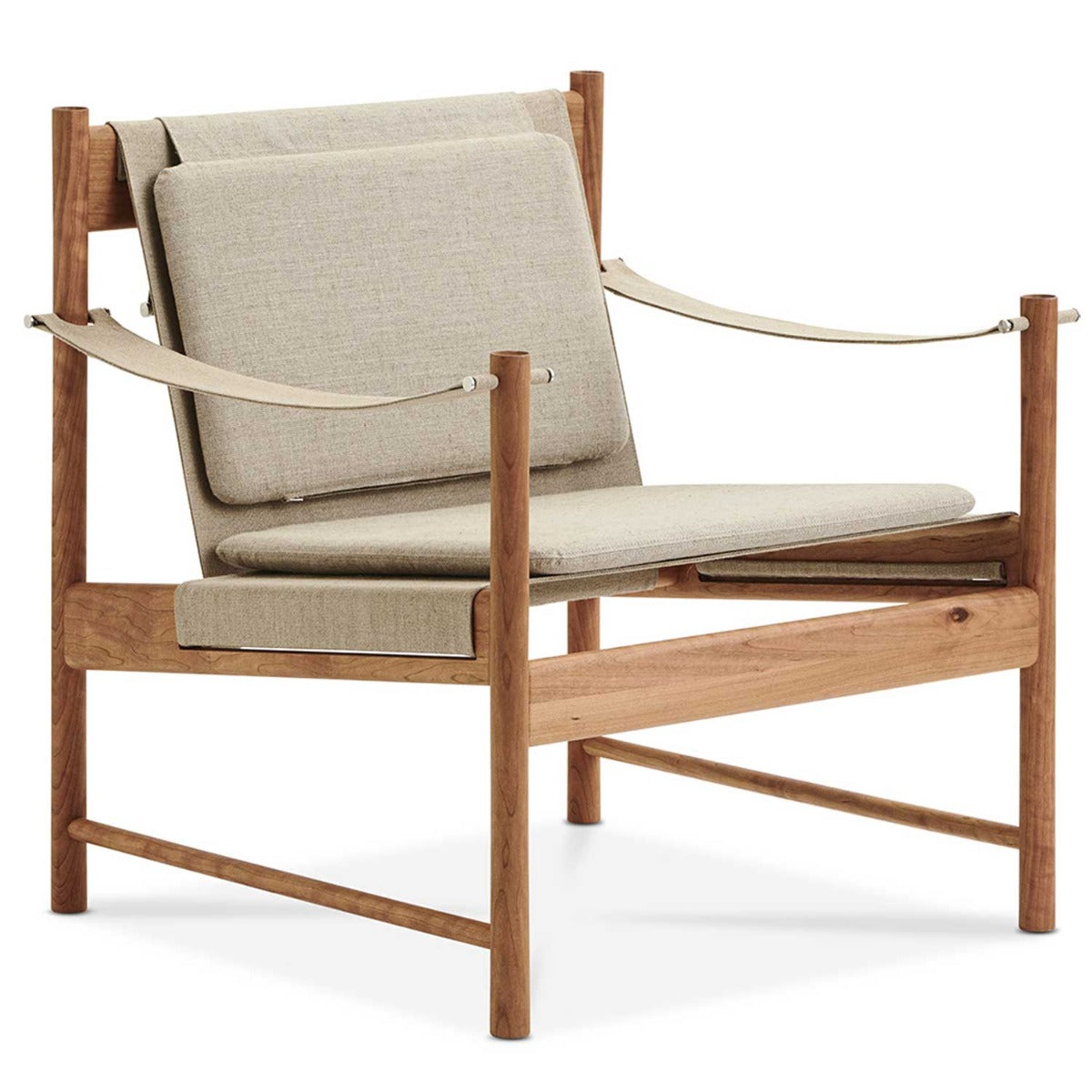 HB Lænestol - Kirsebær Olieret/Canvas - Brdr Krüger