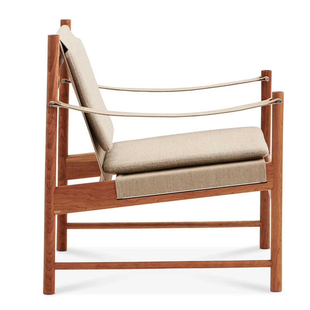 HB Lænestol - Kirsebær Olieret/Canvas - Brdr Krüger