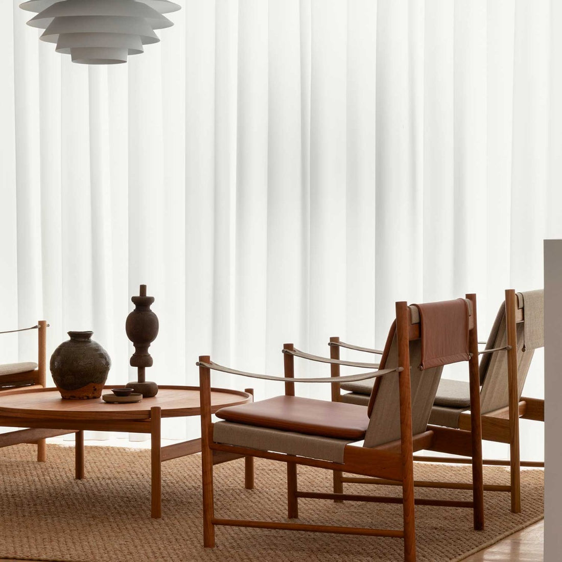 HB Lænestol - Kirsebær Olieret/Cognac Læder - Brdr Krüger