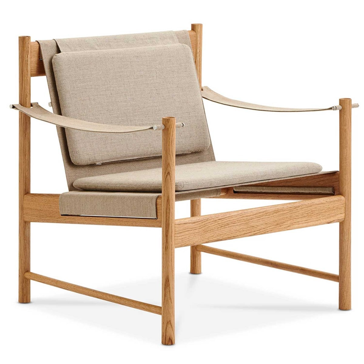 HB Lænestol - Eg Olieret/Canvas - Brdr Krüger