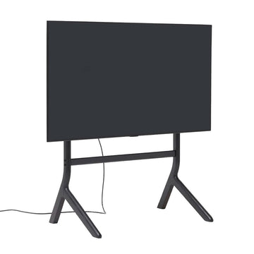 Hopper TV Stander - Black Oak - Pedestal