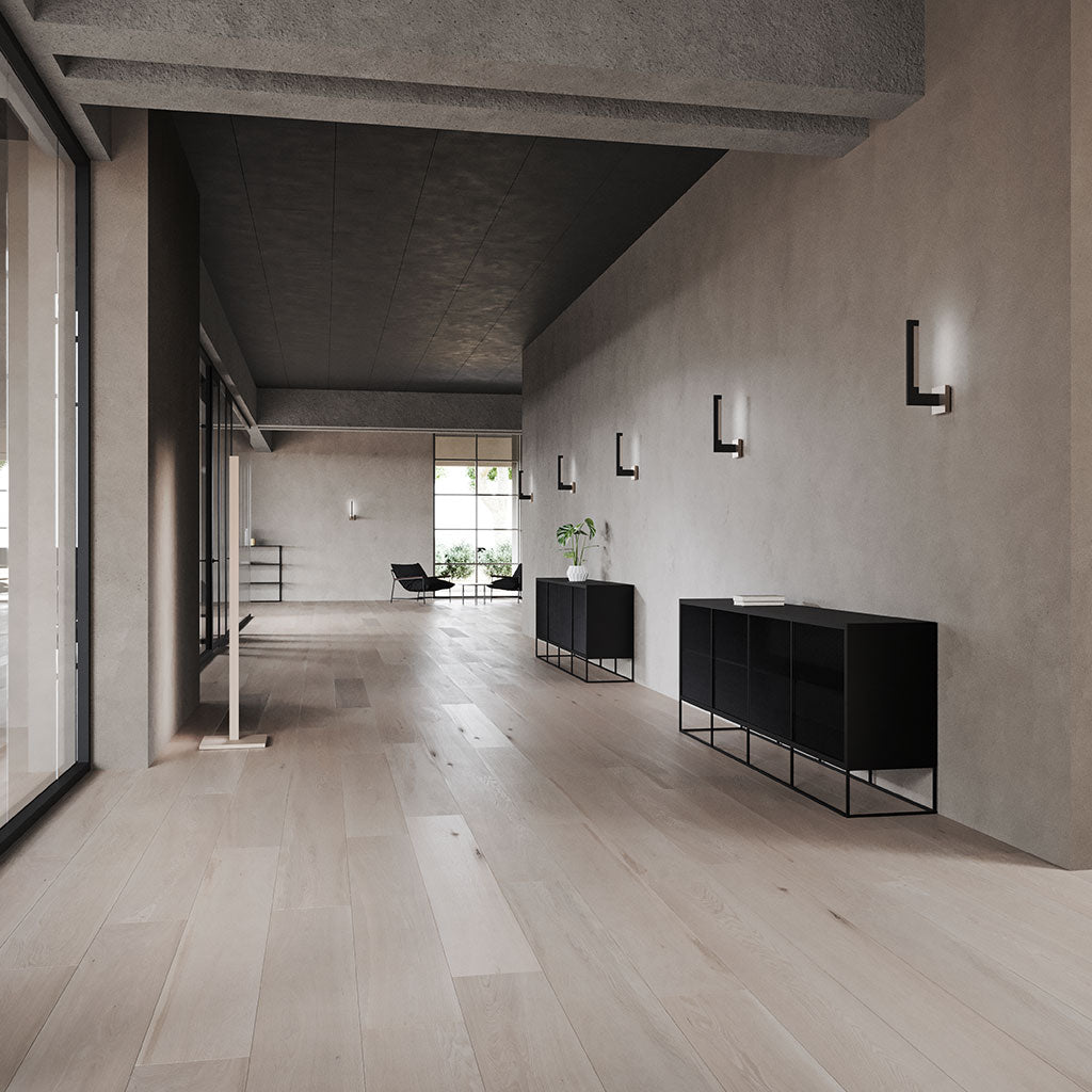 INLAY Gulvlampe F1 - Satin Gold / Satin Gold - Light Point / Studio F. A. Porsche