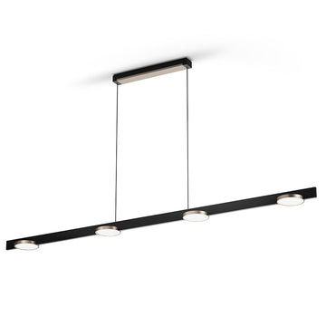 INLAY Pendel S1800 Linear Disc SWI - Matt Black / Satin Gold - Light Point / Studio F. A. Porsche