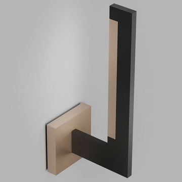 INLAY Væglampe W2 - Matt Black / Satin Gold - Light Point / Studio F. A. Porsche