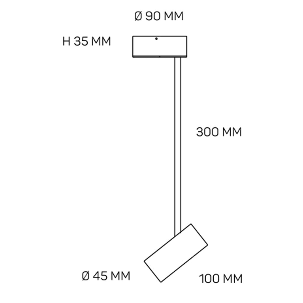 Iris Væg-/Loftlampe - Sort - Loom Design