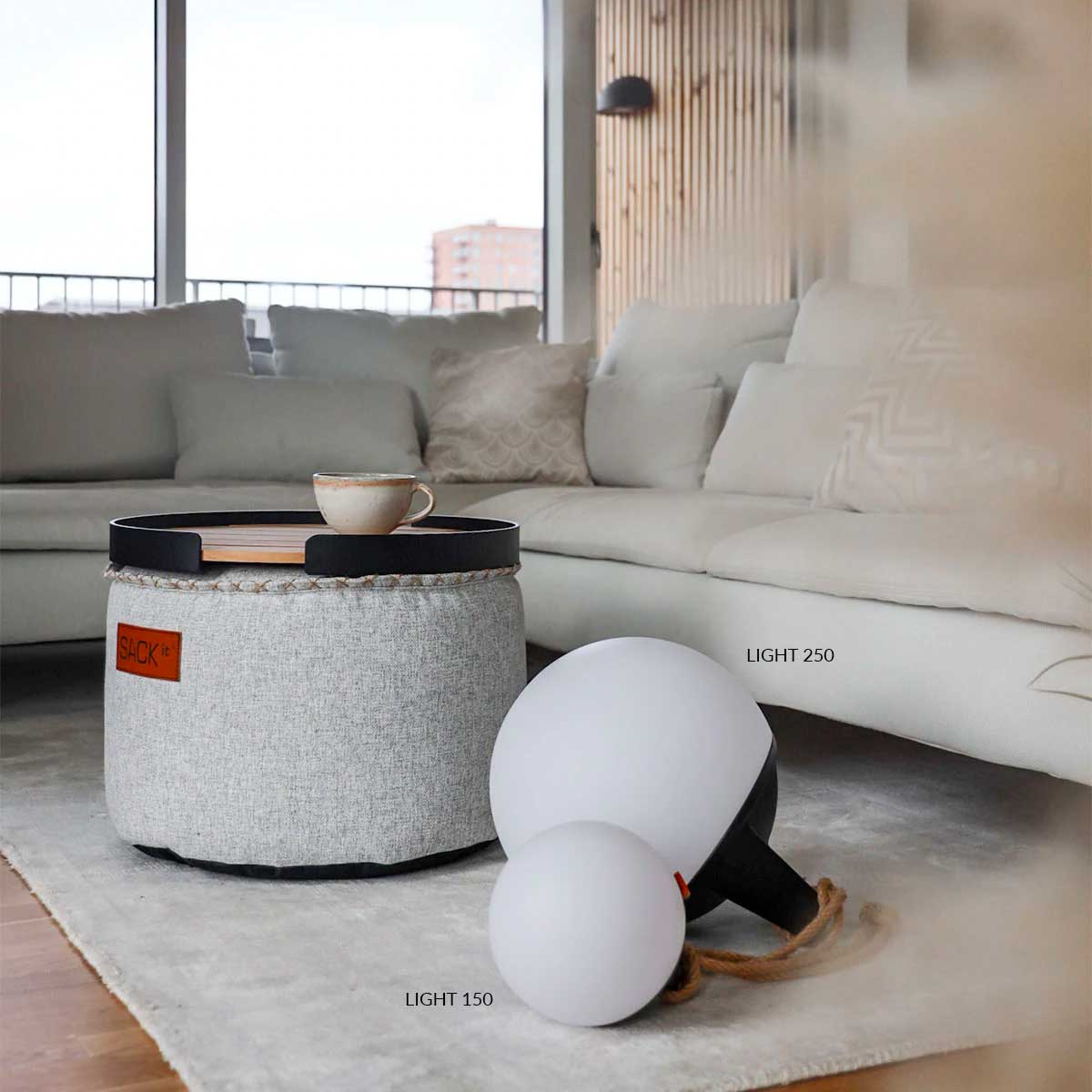 Light 250 Udendørs/indendørs batteridreven lampe - SACKit