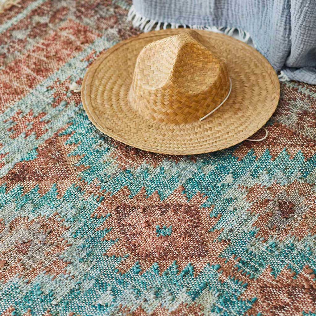 Cancun Jute Kelim Gulvtæppe - Liv Interior