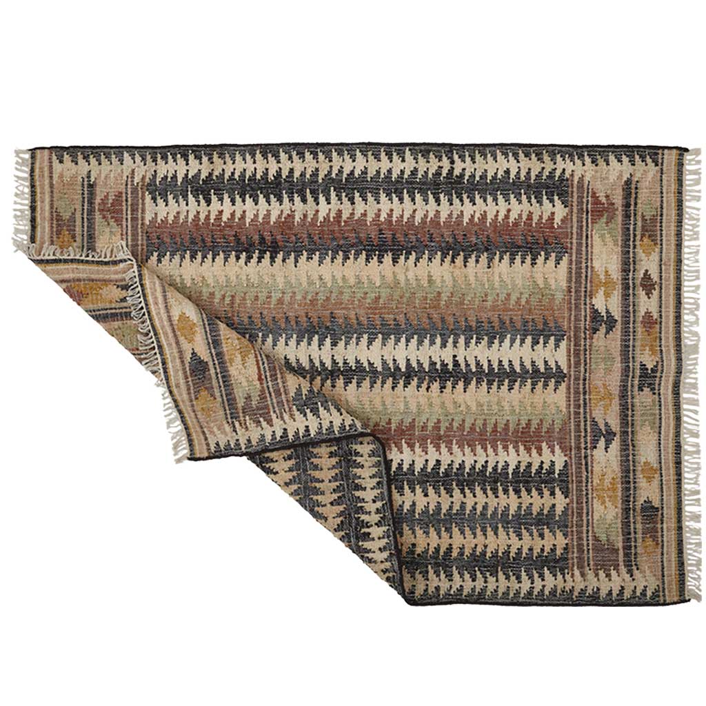 Fir Jute Kelim Gulvtæppe - Liv Interior