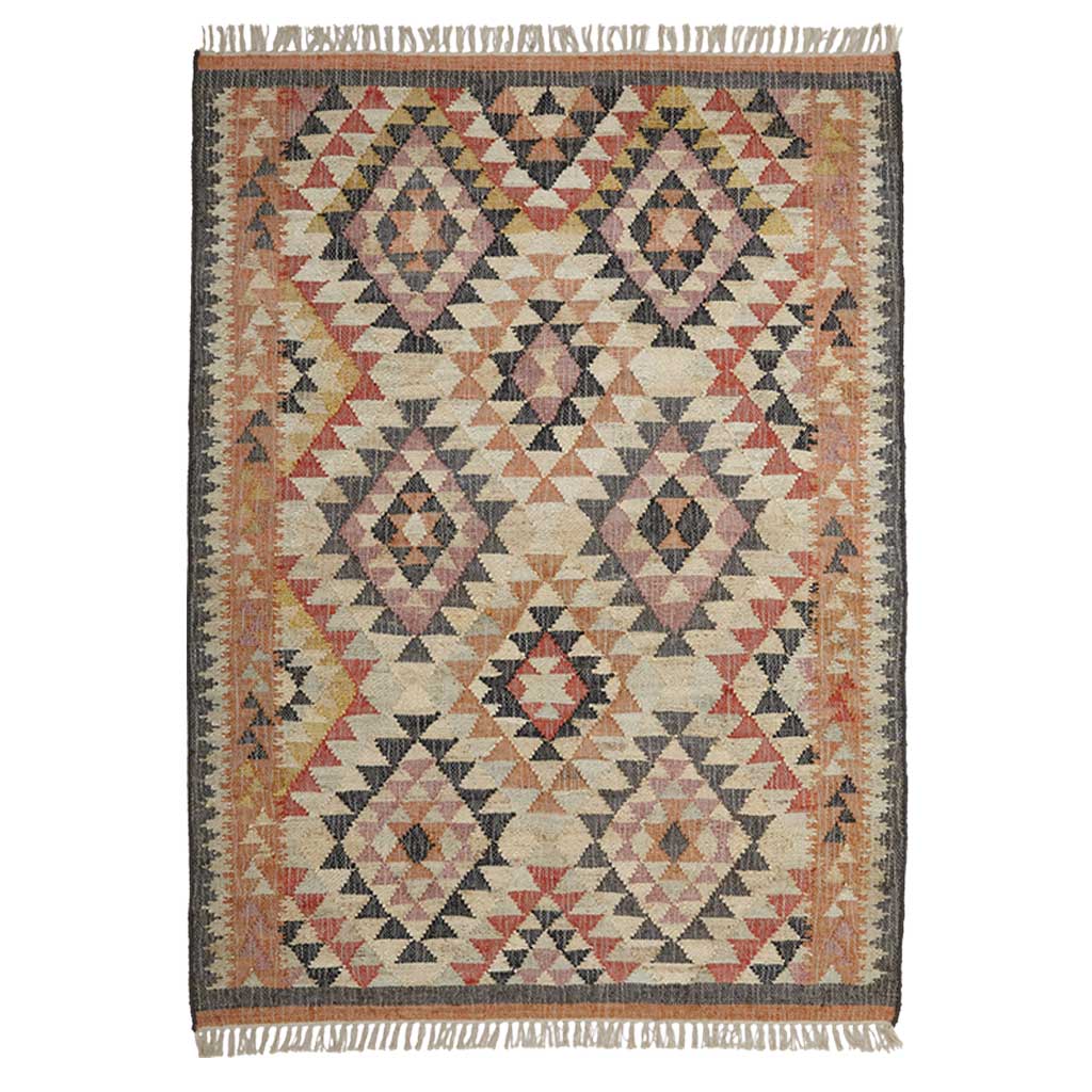 Lulu Jute Kelim Gulvtæppe - Liv Intetior