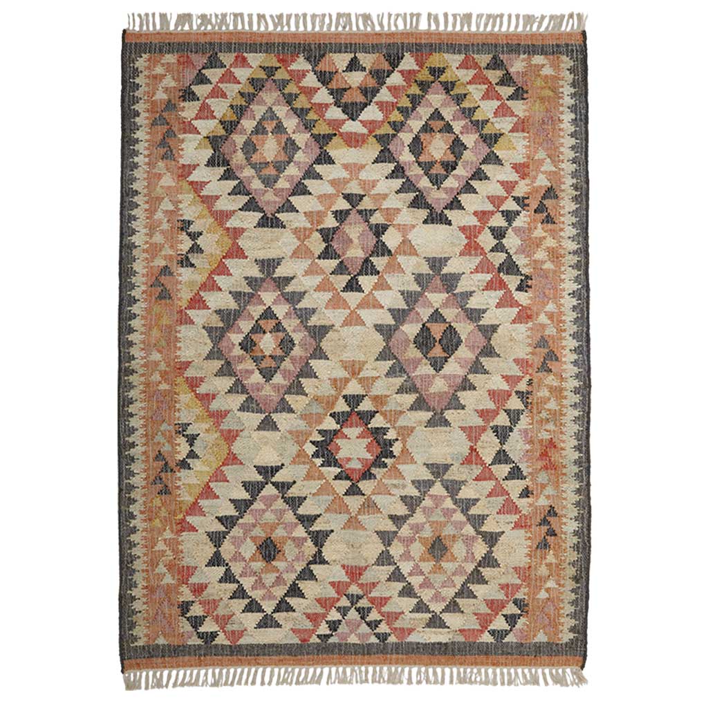 Lulu Jute Kelim Gulvtæppe - Liv Intetior