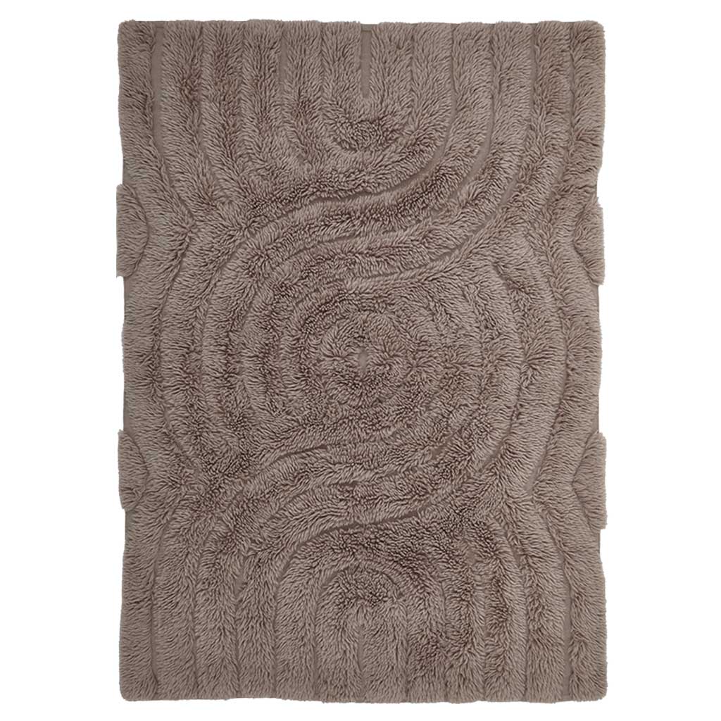 Swirl Shaggy Woolen Gulvtæppe -  Liv Interior