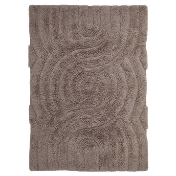 Swirl Shaggy Woolen Gulvtæppe - Liv Interior