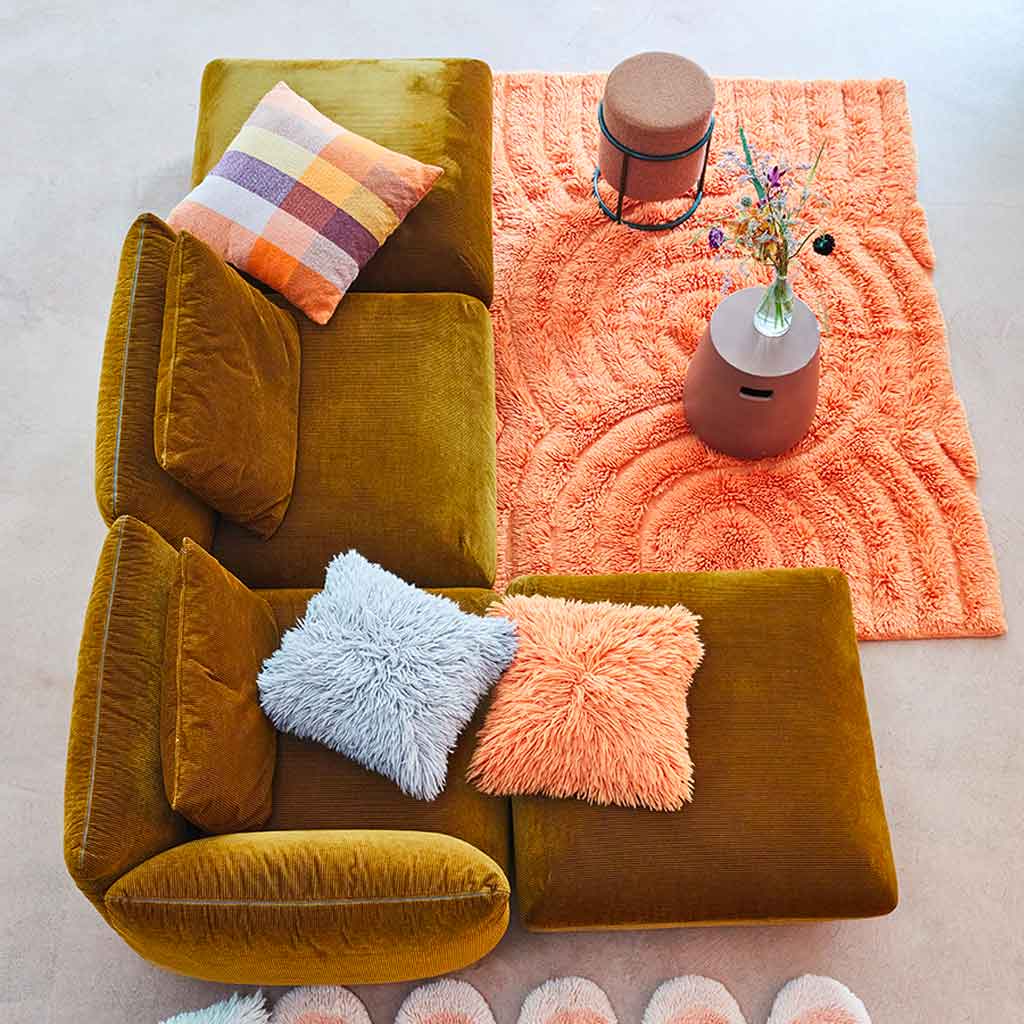 Swirl Shaggy Woolen Løber - Liv Interior