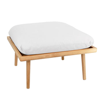 Lounge Around Shuffle Puf - Oak/Sterling - Umage