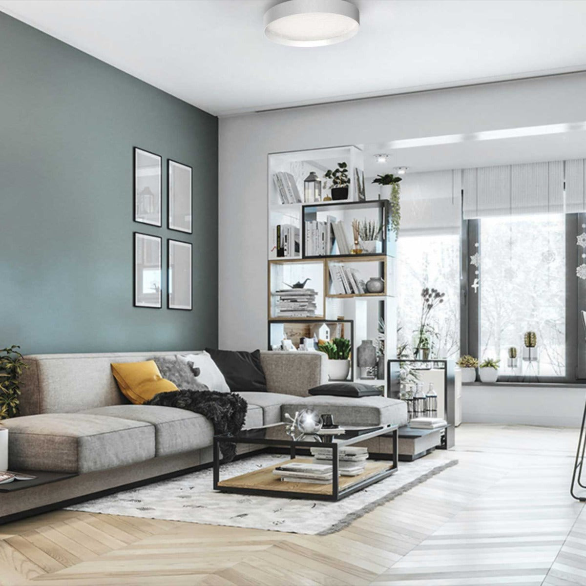 Lucia Ø35 Væg-/Loftlampe - Hvid - Loom Design