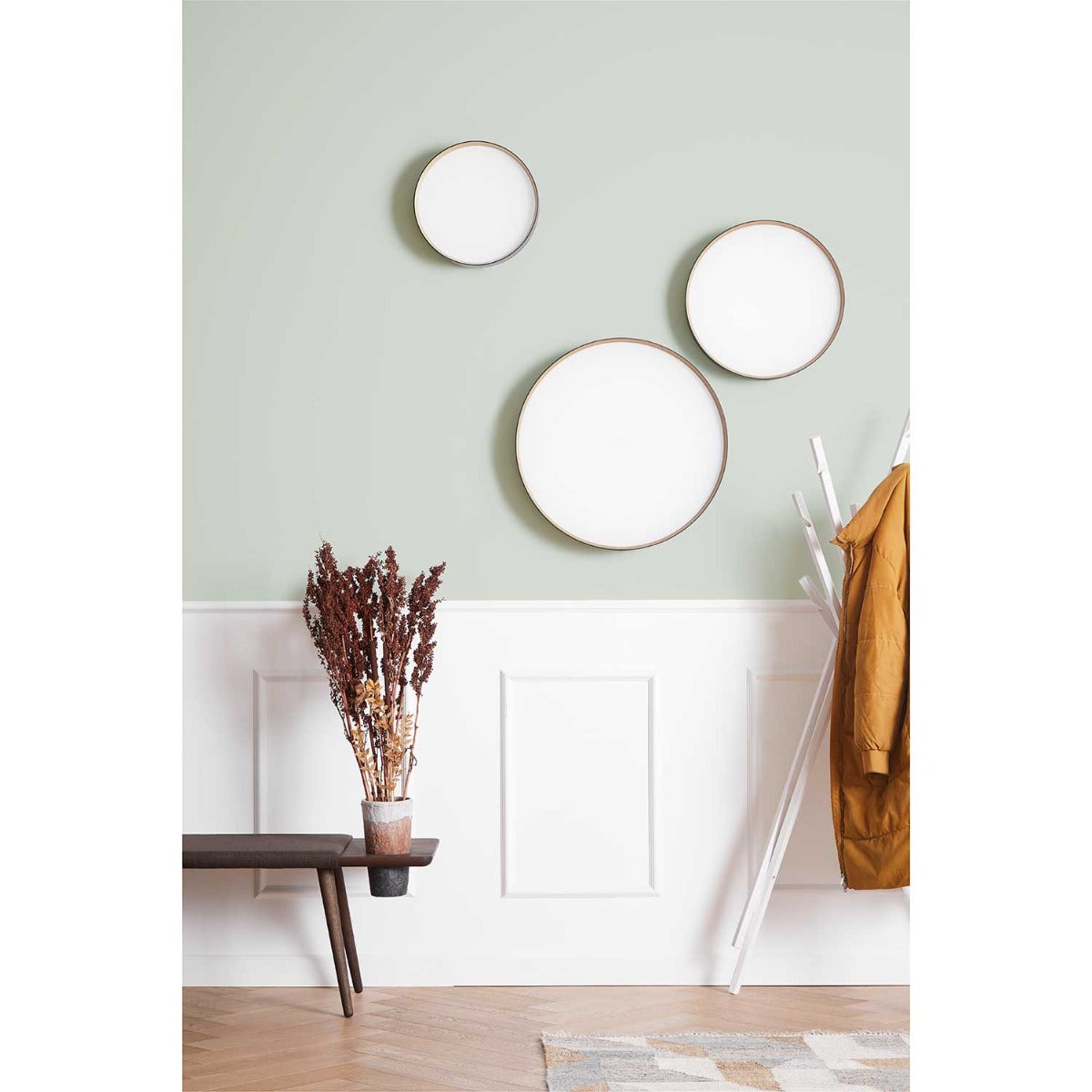 Lucia Ø60 Væg-/Loftlampe - Hvid Guld - Loom Design