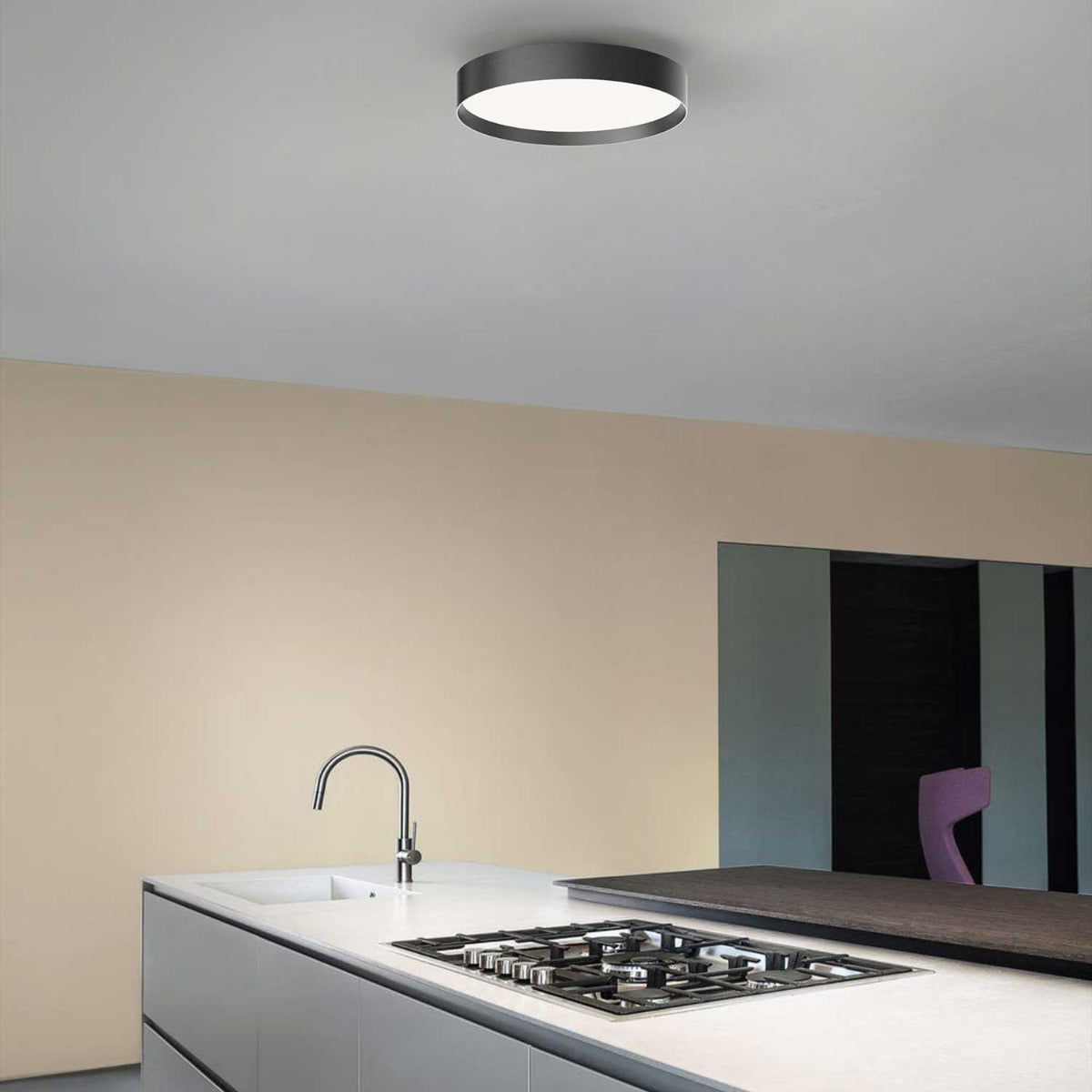 Lucia Ø45 Væg-/Loftlampe - Sort - Loom Design