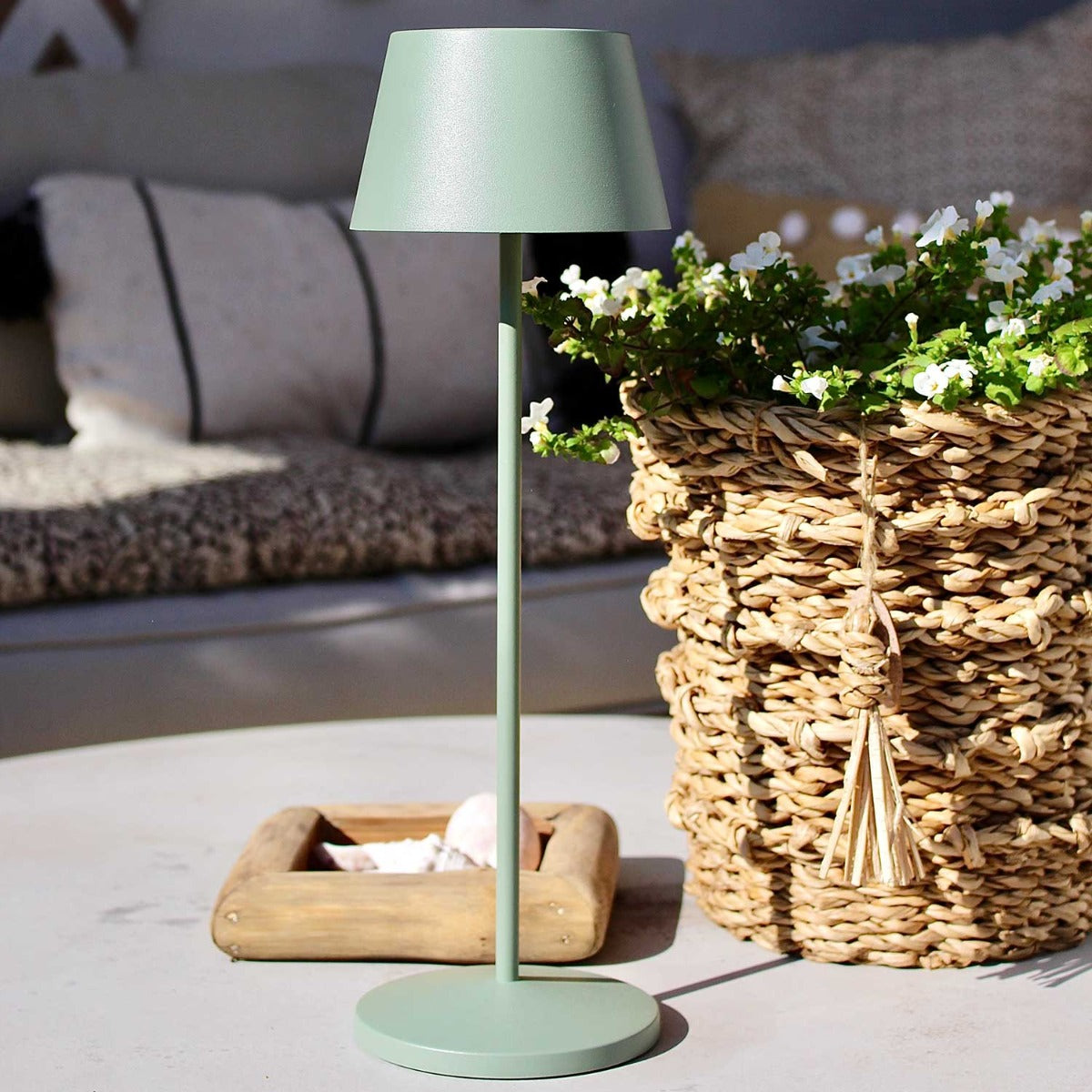 Modi Bordlampe - Grøn grå - Loom Design