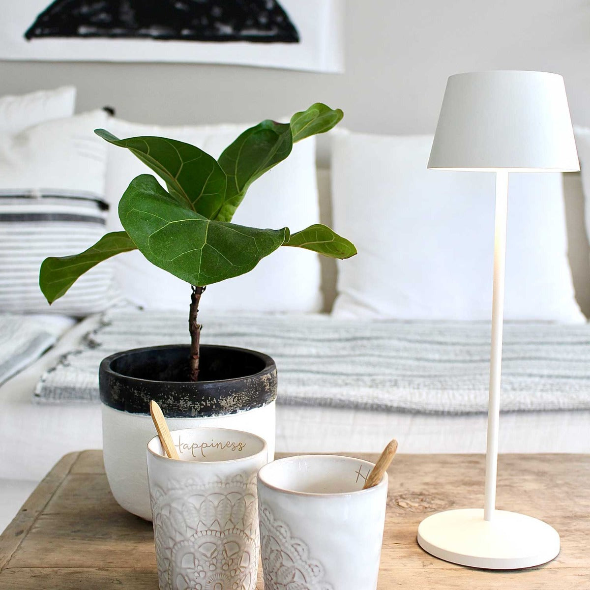 Modi Bordlampe - Hvid - Loom Design