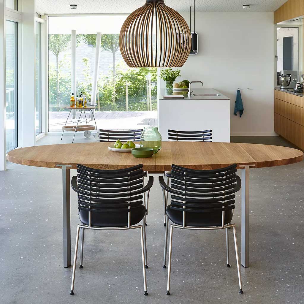 GM 2100 Spisebord. Ovalt m/udtræk - Naver Collection