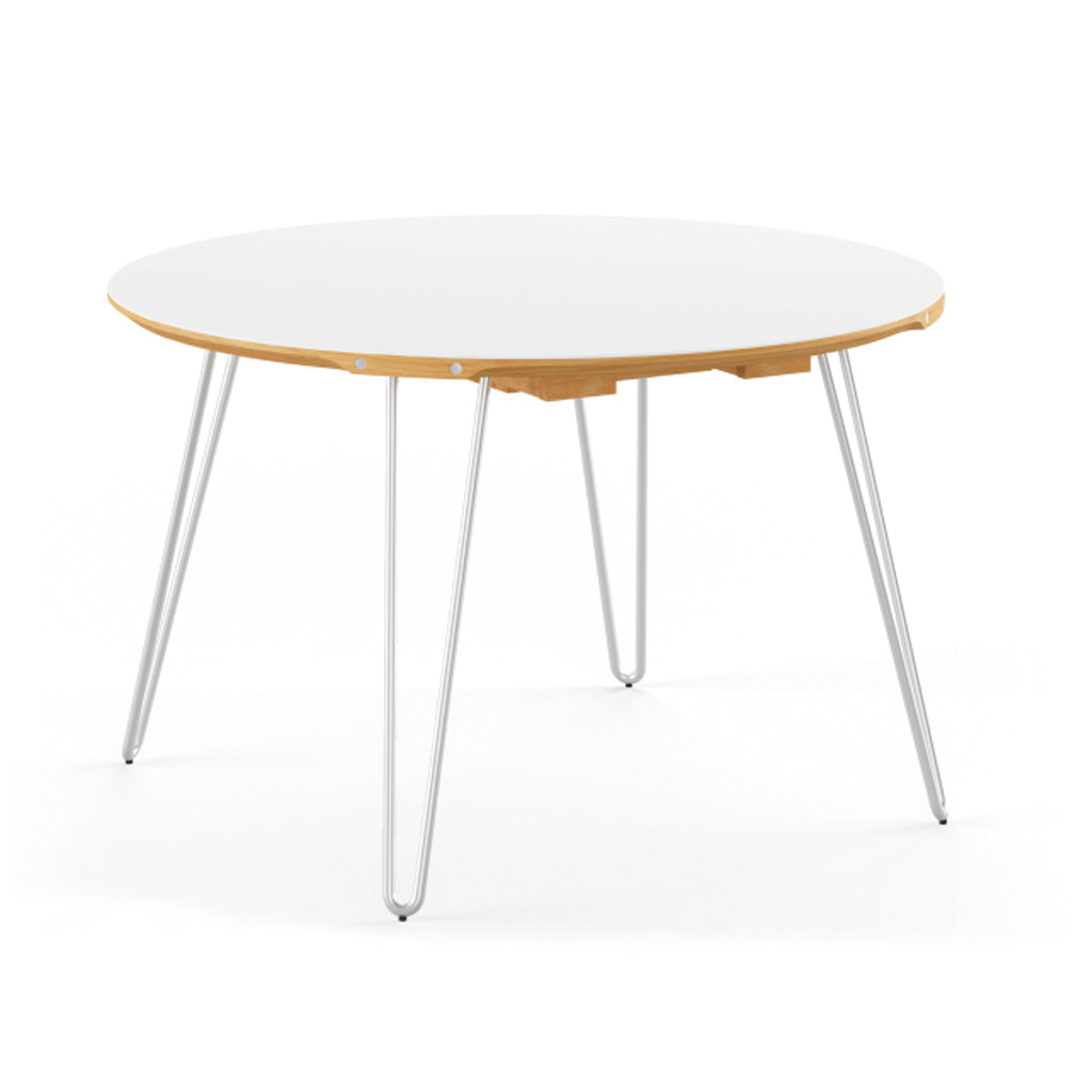 GM 6600 bord. Rundt m/udtræk. Hvid Corian top - Naver Collection