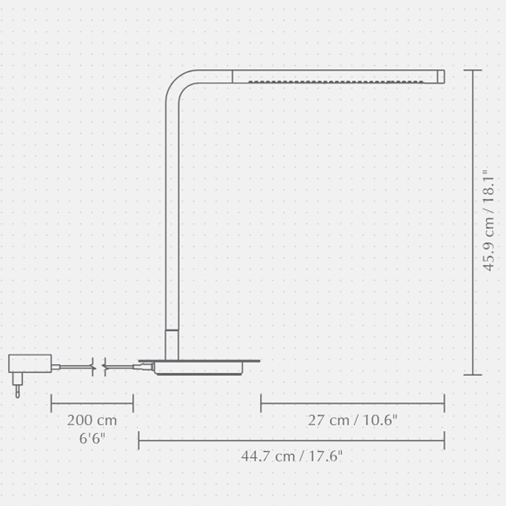 Omni Bordlampe - Brushed Steel - Umage