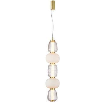 Pearl 5 Pendel - Amber/Guld - Loom Design