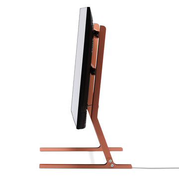 Bendy Low TV Stander - Dusty Rose - Pedestal