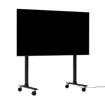 Straight Rollin' TV Stander - Charcoal - Pedestal