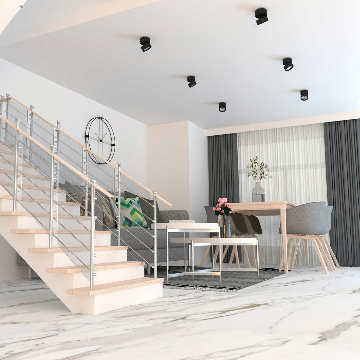 Ray Spot Loft/Vægspot - Sort - Loom Design