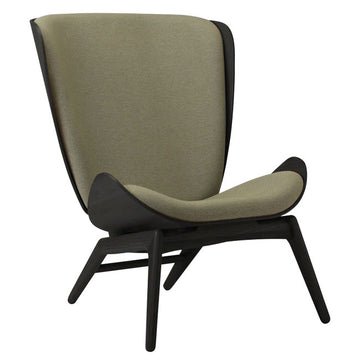 The Reader Lænestol - Black/Morning meadows - H: 105 cm - Umage