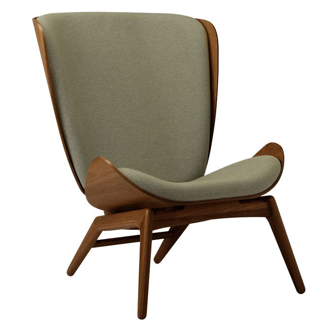 The Reader Lænestol - Dark Oak/Morning meadows - H: 105 cm - Umage