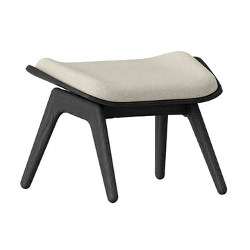 The Reader Ottoman Skammel - Black/White Sands - 42x60 cm - Umage